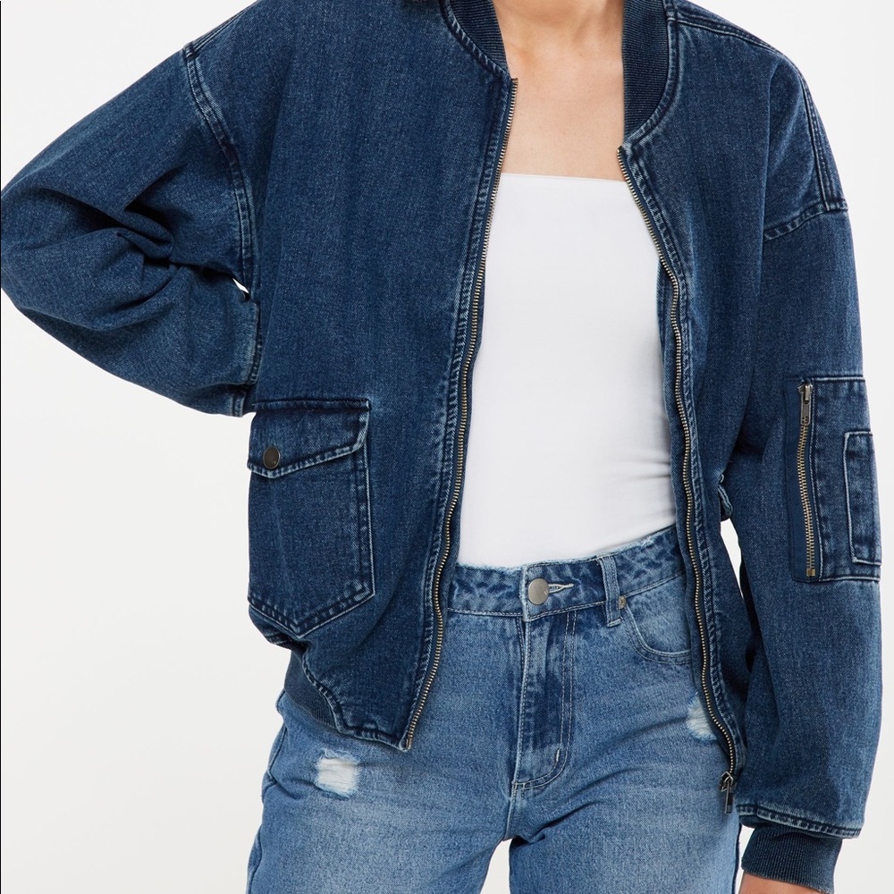 Cotton On Bomber Denim Jacket